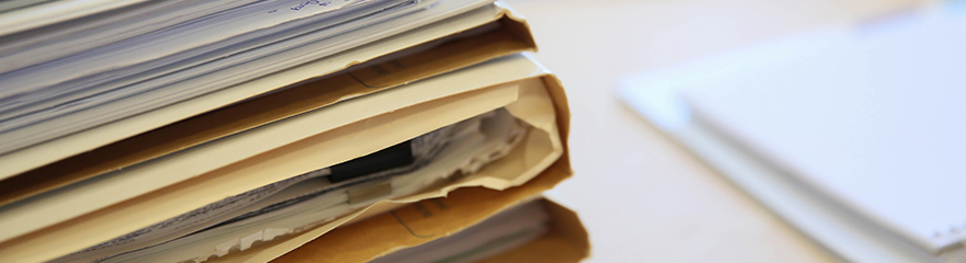 folders of paperwork