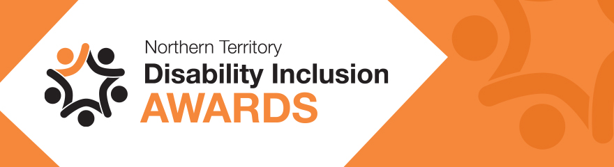 Banner with the words Northern Territory Disability Services and Inclusion Awards