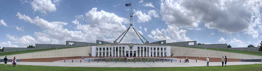 Australian parliament house in Canberra