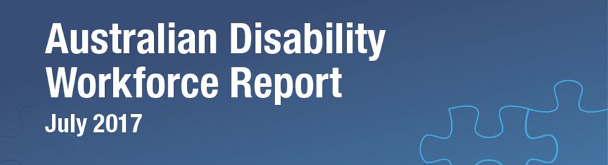 Australian Disability Workforce Report banner
