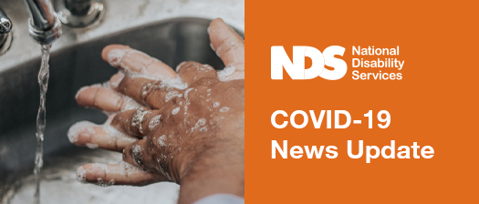 person washing hands with text reading COVID-19 news update