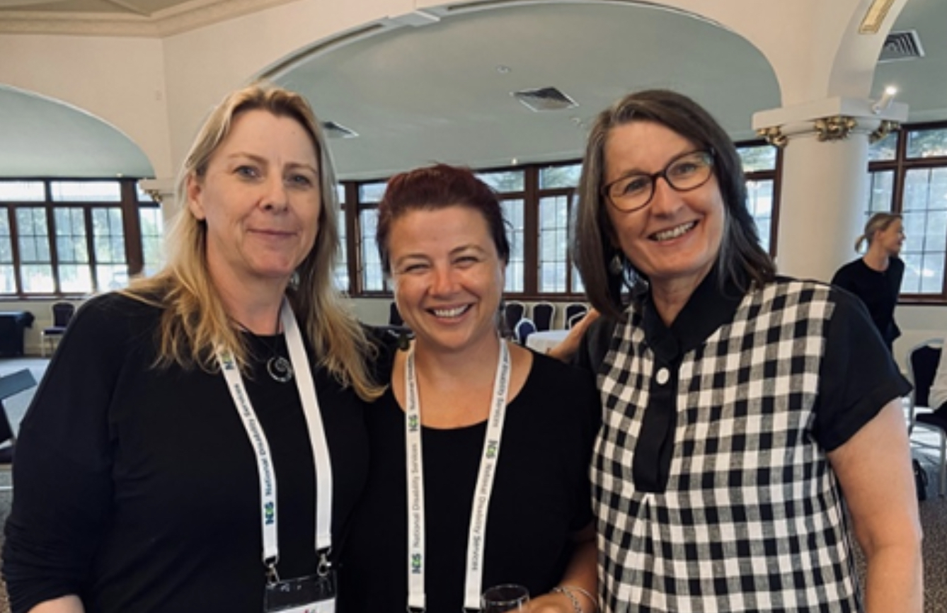 At the NDS in WA Annual Members Meeting: Stephanie Willson (NDS) , Sharon Buonvecchi (NDS),  and Coralie Flatters (NDS State Manager WA)